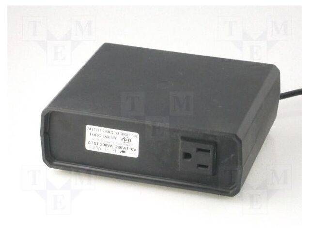 INDEL ATST200W Autotransformer: fixed; 230VAC; Power: 200VA; Usec.1: 115V - 1 stuk-0