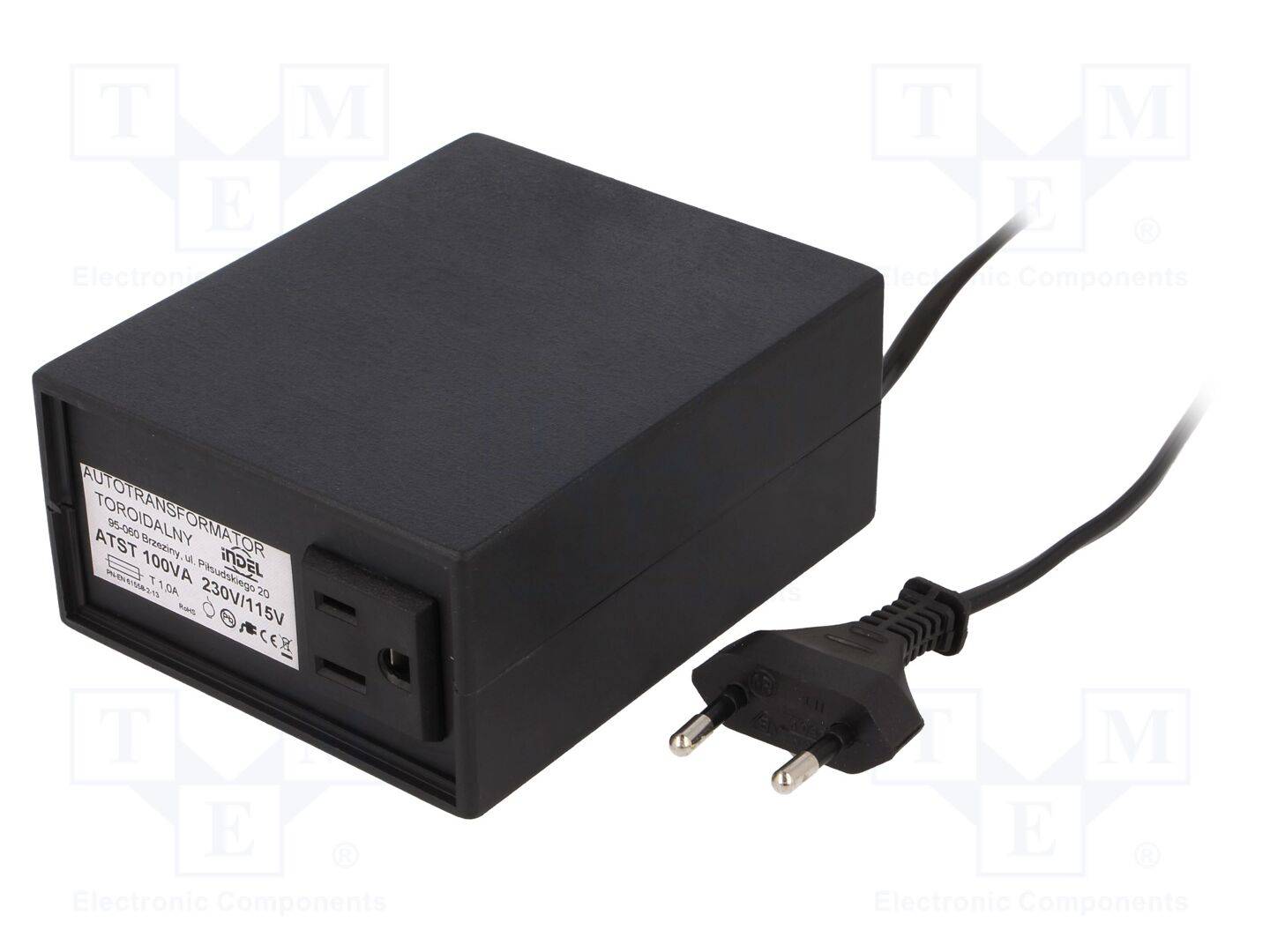 INDEL ATST100W Autotransformer: fixed; 230VAC; Power: 100VA; Usec.1: 115V - 1 stuk-0