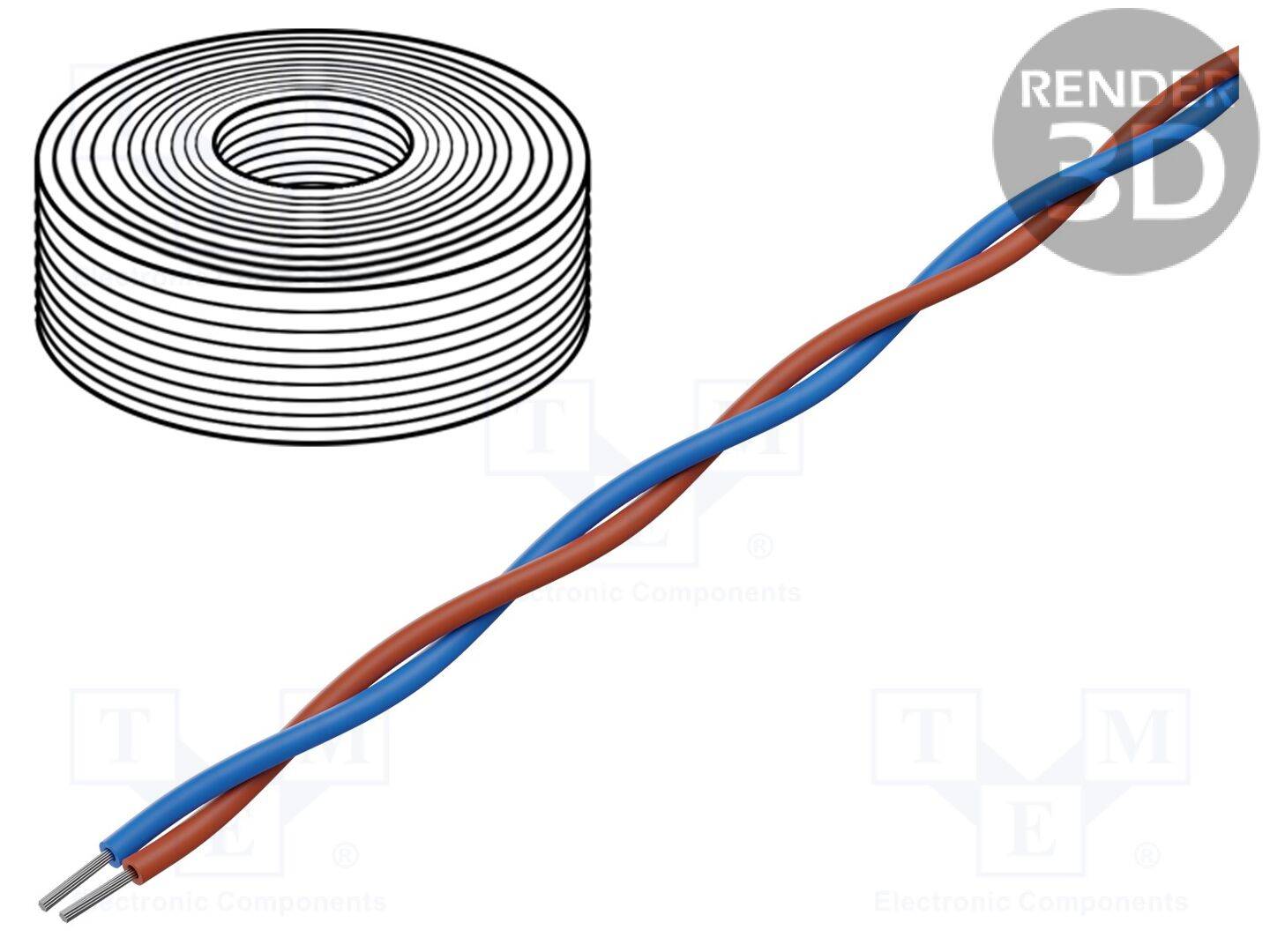 HELU HELUKABEL-48001 Compensatiedraad L; Isolatie: PVC; Aders: 1; Vorm: rond; 1,5mm2 - 1 meter-0