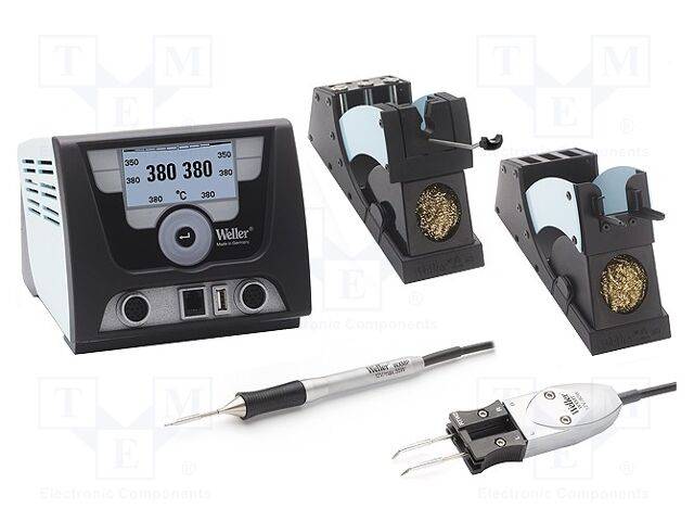 WELLER WEL.WX2021 Station: soldeer- en desoldeer-; 240W; 40W; 100÷550°C; 230VAC; ESD - 1 stuk-0