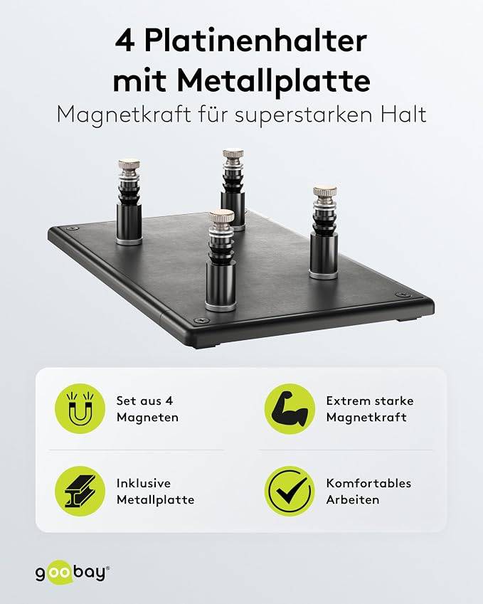 Goobay Magnetic Circuit Board Holders and Metal Plate-3