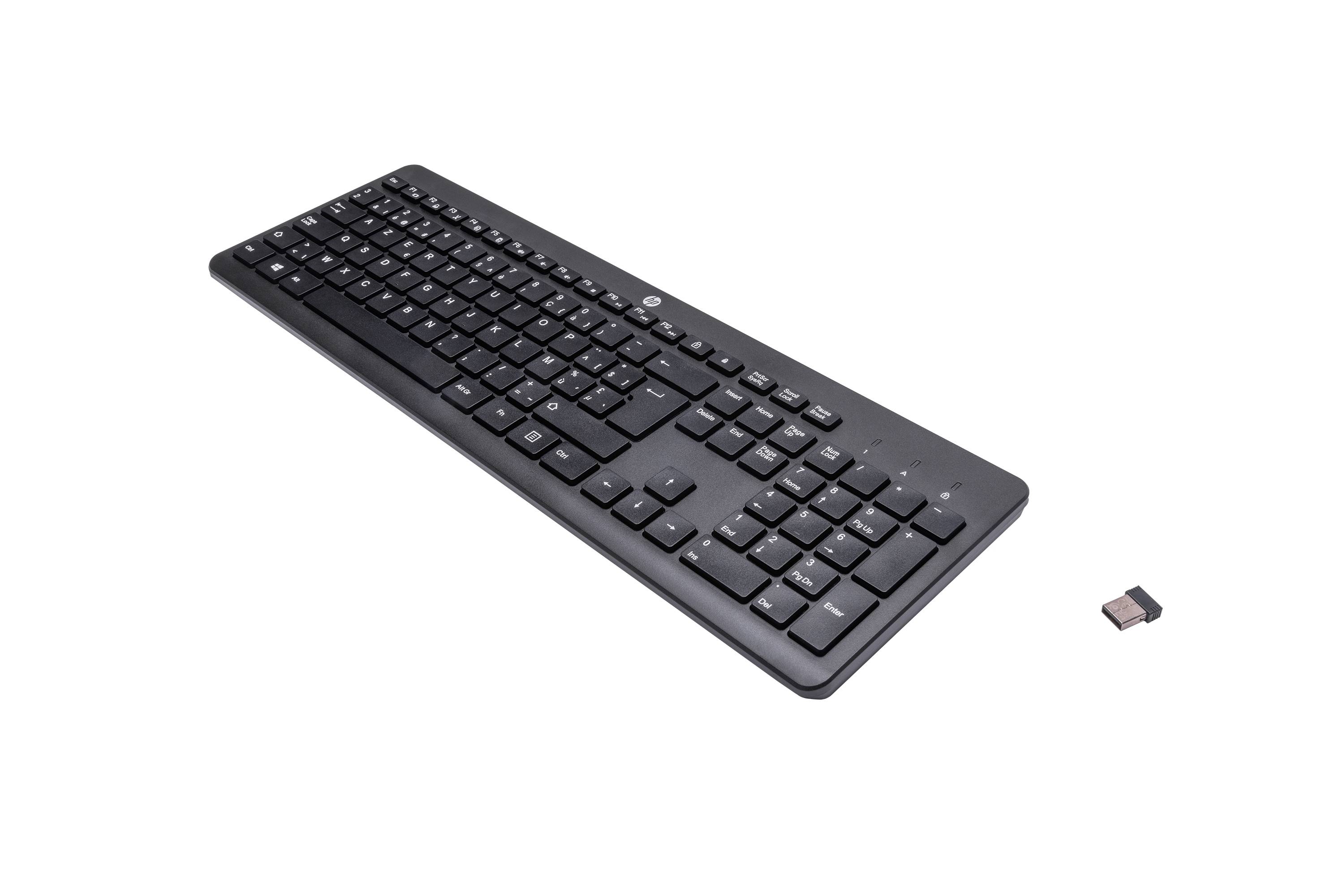 HP 230 Toetsenbord - Draadloos Verbinding - Zwart - RF - 2,40 GHz - Notebook-1