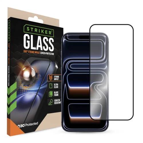Striker D3O Xtreme Impact Glass Screen Protector - Black Frame - Apple iPhone 16 Pro Max/17 Pro Max-0
