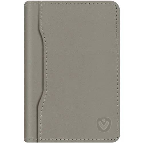 Valenta Leather Card Wallet Snap Grey-0