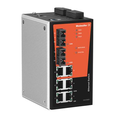 Weidmüller IE-SW-PL08M-6TX-2SC Industrial Ethernet Switch     