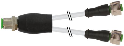 Murrelektronik 7000-40701-2230030 Sensor/actuator verdeler en adapter M12 x 1 Aantal polen (sensoren): 4 Stekker, recht, Bus, recht 0.30 m 1 stuk(s)