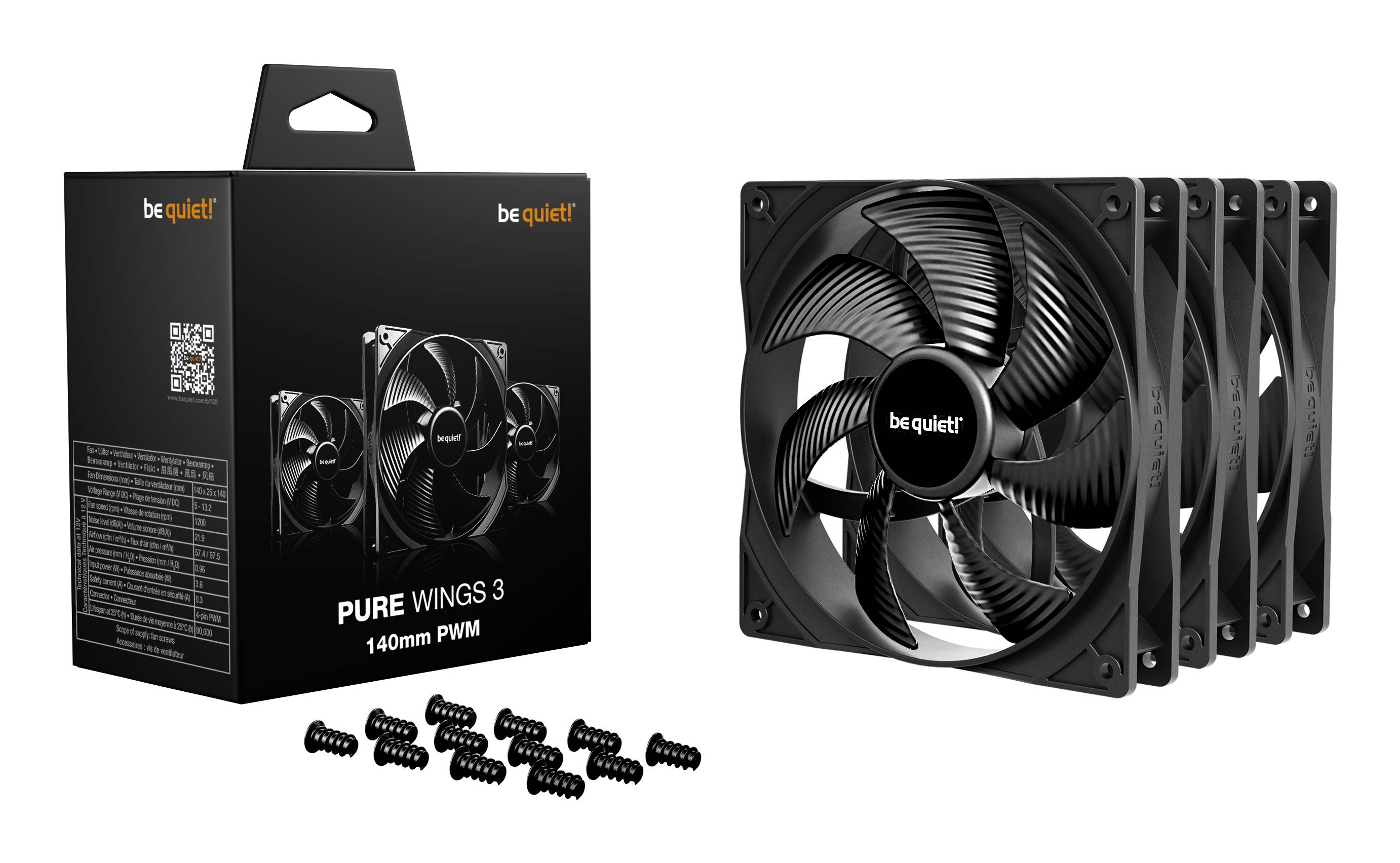 be quiet! Pure Wings 3 140mm PWM behuizingsventilator 3-pack-4