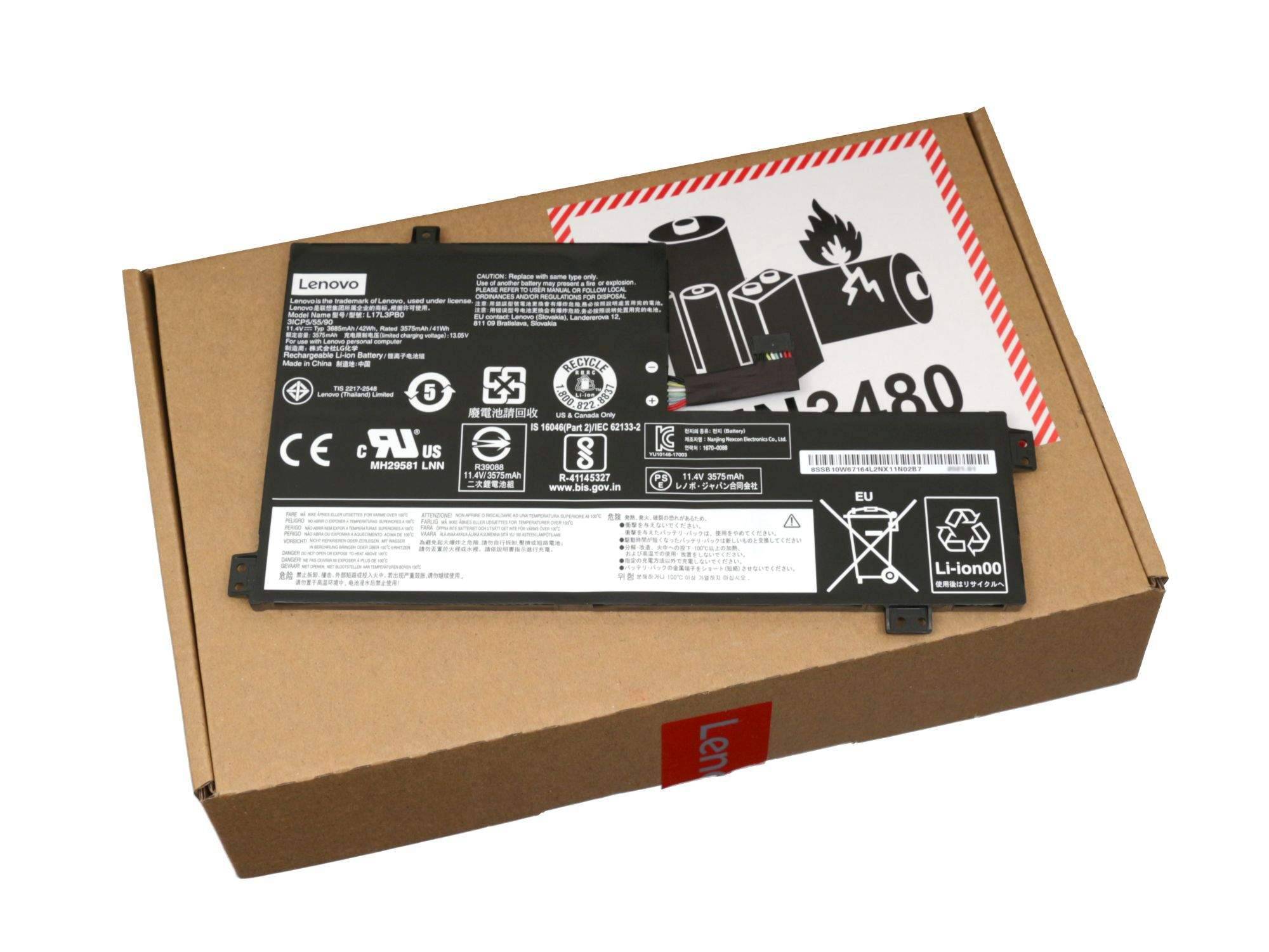 Lenovo FRU N24 LG L17L3PB0 11.4V42Wh3-0