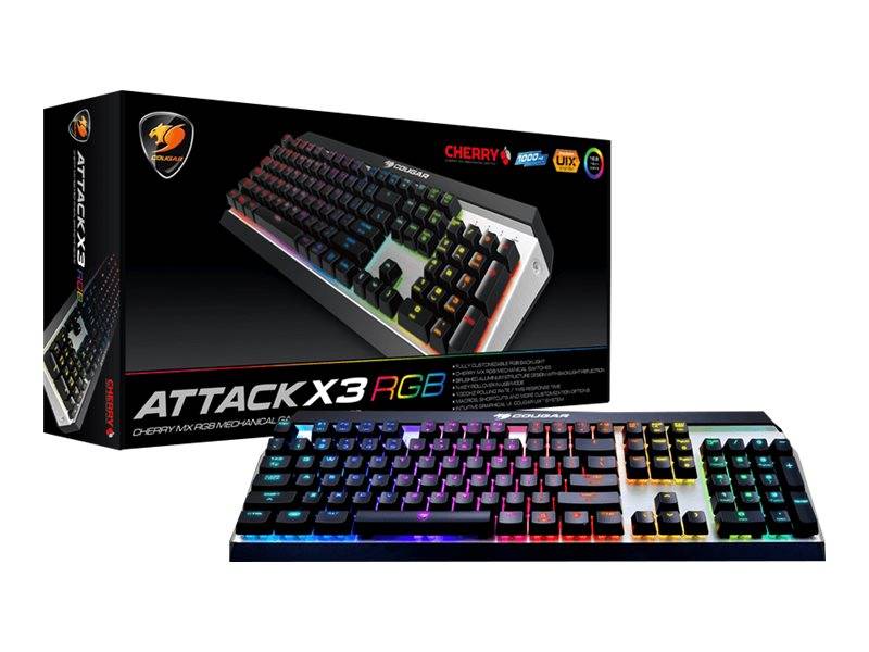 COUGAR CGR-WM1MB-ATR toetsenbord Gaming USB QWERTY Engels Aluminium, Zwart-1
