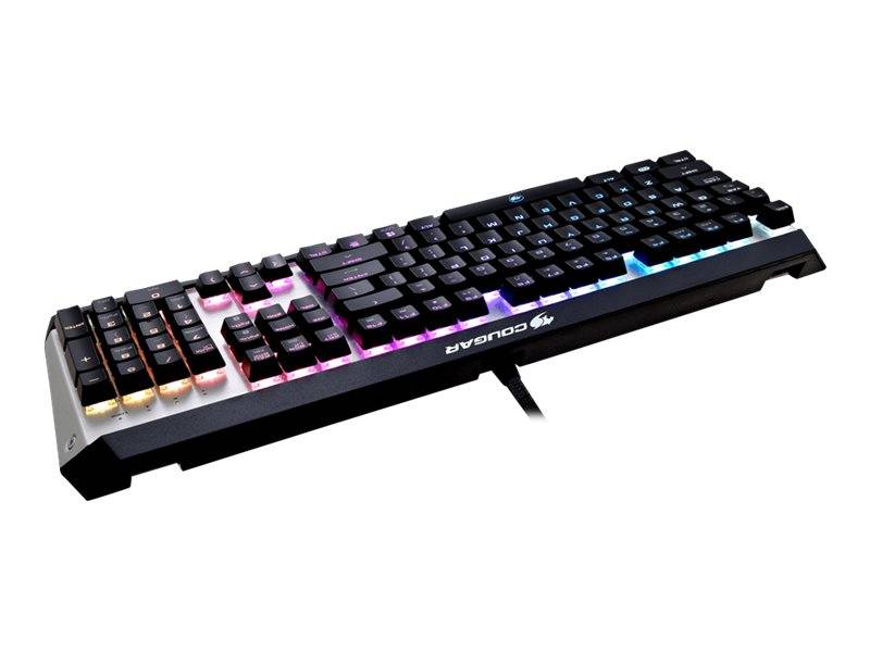 COUGAR CGR-WM1MB-ATR toetsenbord Gaming USB QWERTY Engels Aluminium, Zwart-4