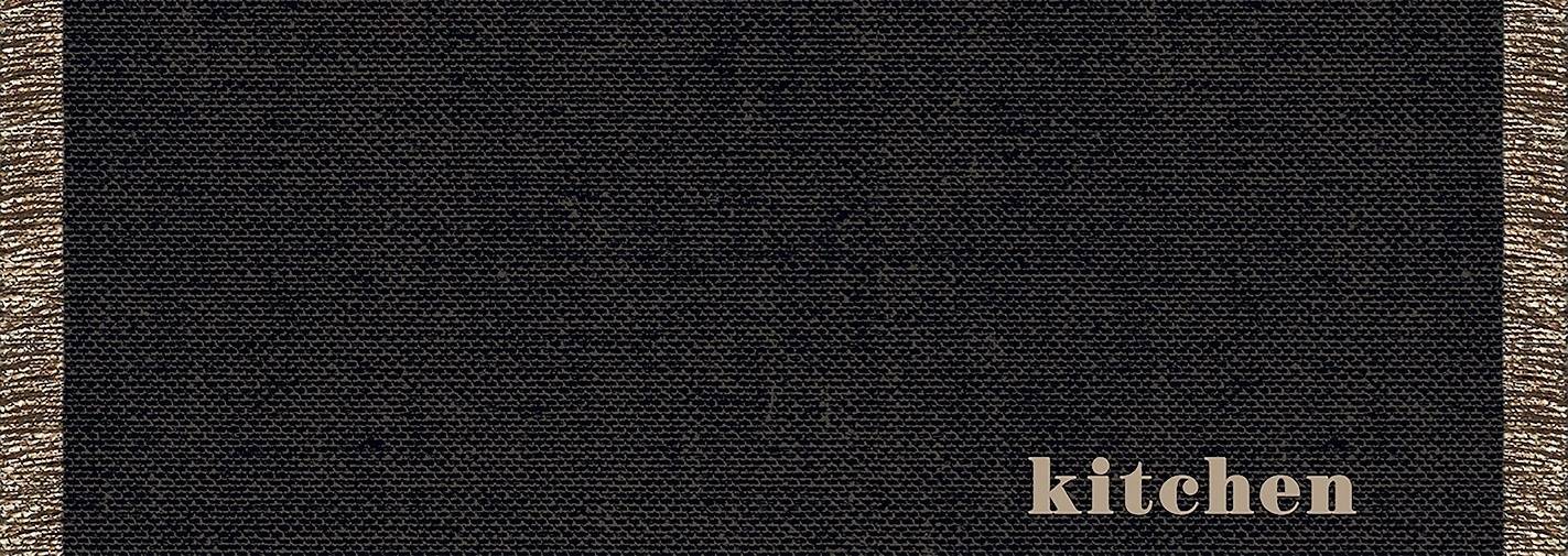MD Entree - Keukenloper - Vloerkleed - Machinewasbaar - Cook & Wash - Woven Black - 50 x 150 cm-0