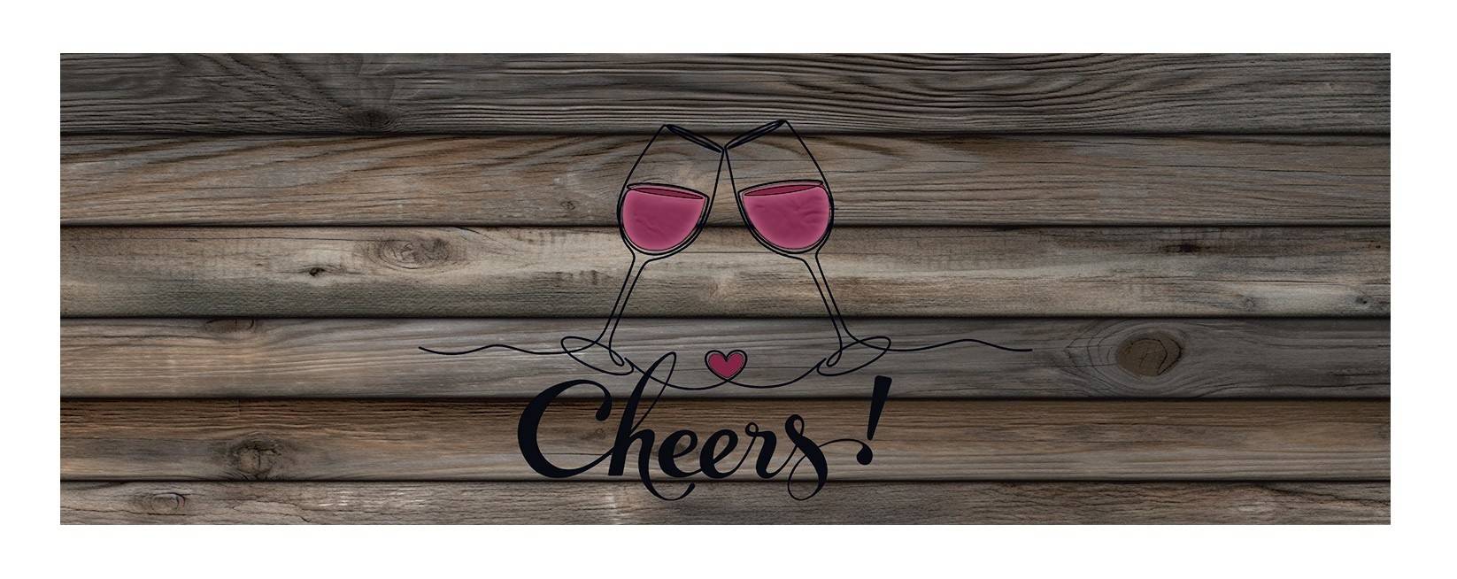 MD Entree - Keukenloper - Vloerkleed - Machinewasbaar - Cook & Wash - Cheers Wood - 50 x 150 cm-0