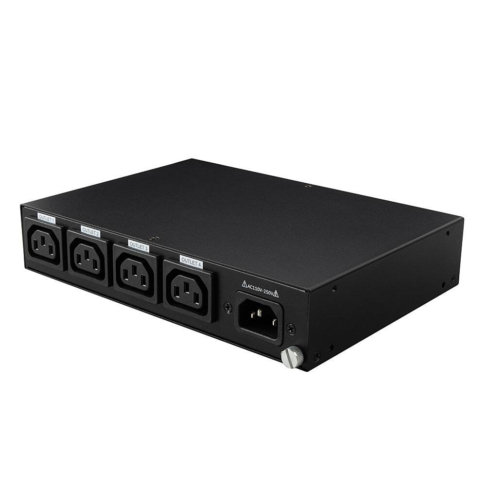 Lindy 32622 Stroomverdeelunit, 4 AC-uitgangen, 1U, zwart-1
