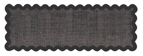 MD Entree - Keukenloper - Vloerkleed - Machinewasbaar - Cook & Wash - Wave Border Anthra - 50 x 150