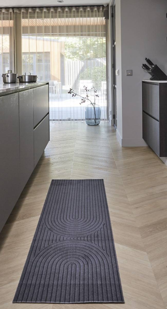 MD Entree - Keukenloper - Vloerkleed - Machinewasbaar - Cook & Wash - Archy Anthra - 50 x 150 cm-2