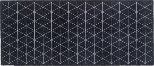 MD Entree - Design mat - Universal - Triangle Silver - Vloerkleed - Antislip - Machine wasbaar - 67