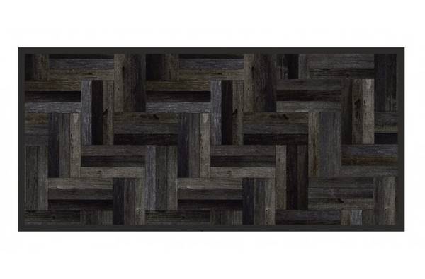 MD Entree - Design mat - Universal - Parquet Anthra - Vloerkleed - Antislip - Machine wasbaar - 67 x