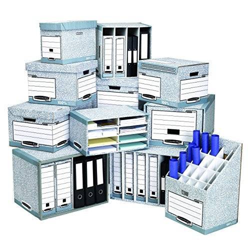 Fellowes R-Kive PRIMA Archiefdoos Wit-Blauw, 80 mm, 100% Gerecycled Karton (0026401)-2