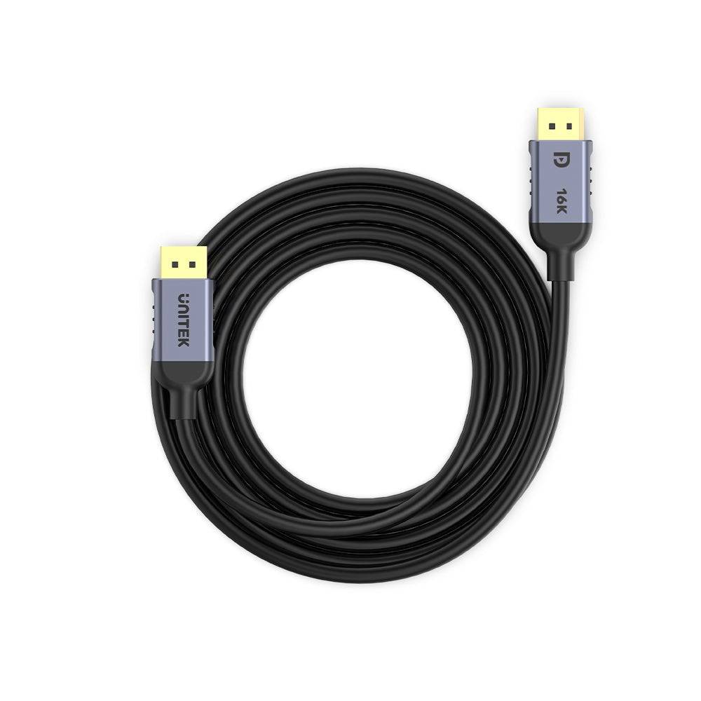 UNITEK C1628GY01-5 M - DisplayPort Kabel - Zwart/Grijs-2
