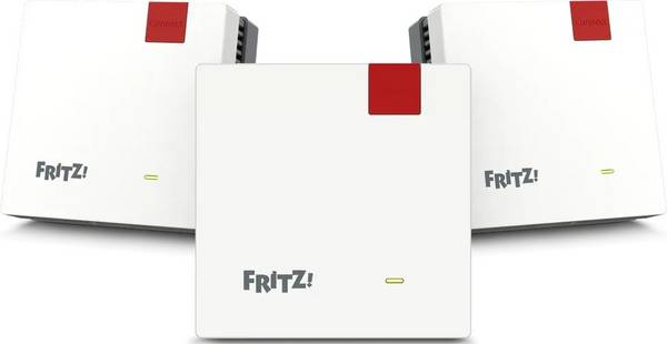 FRITZ! WiFi 7 Repeater Mesh Set 1700 Internationaal, Tot 3600 MBit/s 3er-Set