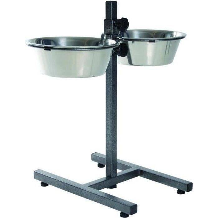 TRIXIE Verstelbare Hondenkomhouder 5,6 L 24 cm Hoogte-0