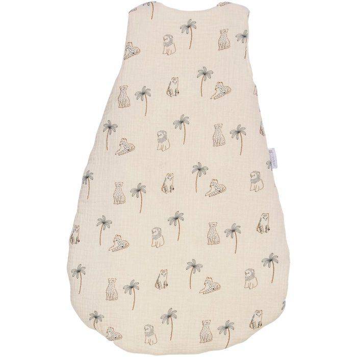 CANDIDE Mini Dekentje - 55 cm - 0/3 maanden - Wit met Tijgerprint-1