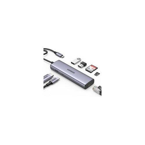 UGREEN USB-C Hub naar 2*USB3.0 + HDMI + RJ45 + SD & TF + PD-poort 45+SD-0