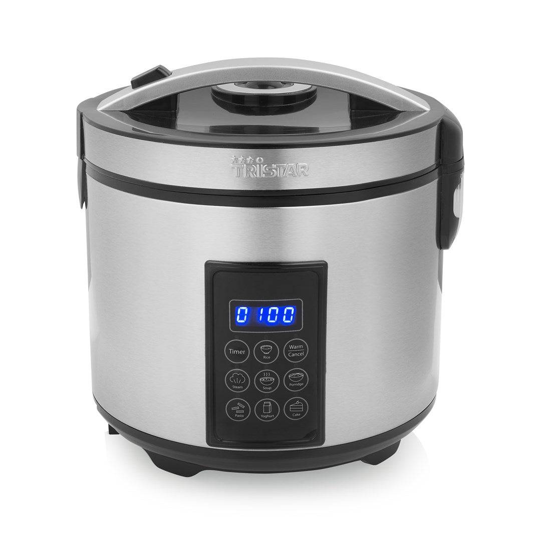 Tristar RK-6138 Stoomkoker met Display, Timer, Staal-0