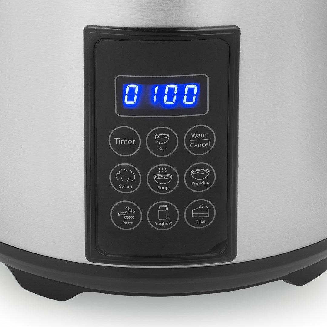 Tristar RK-6138 Stoomkoker met Display, Timer, Staal-1