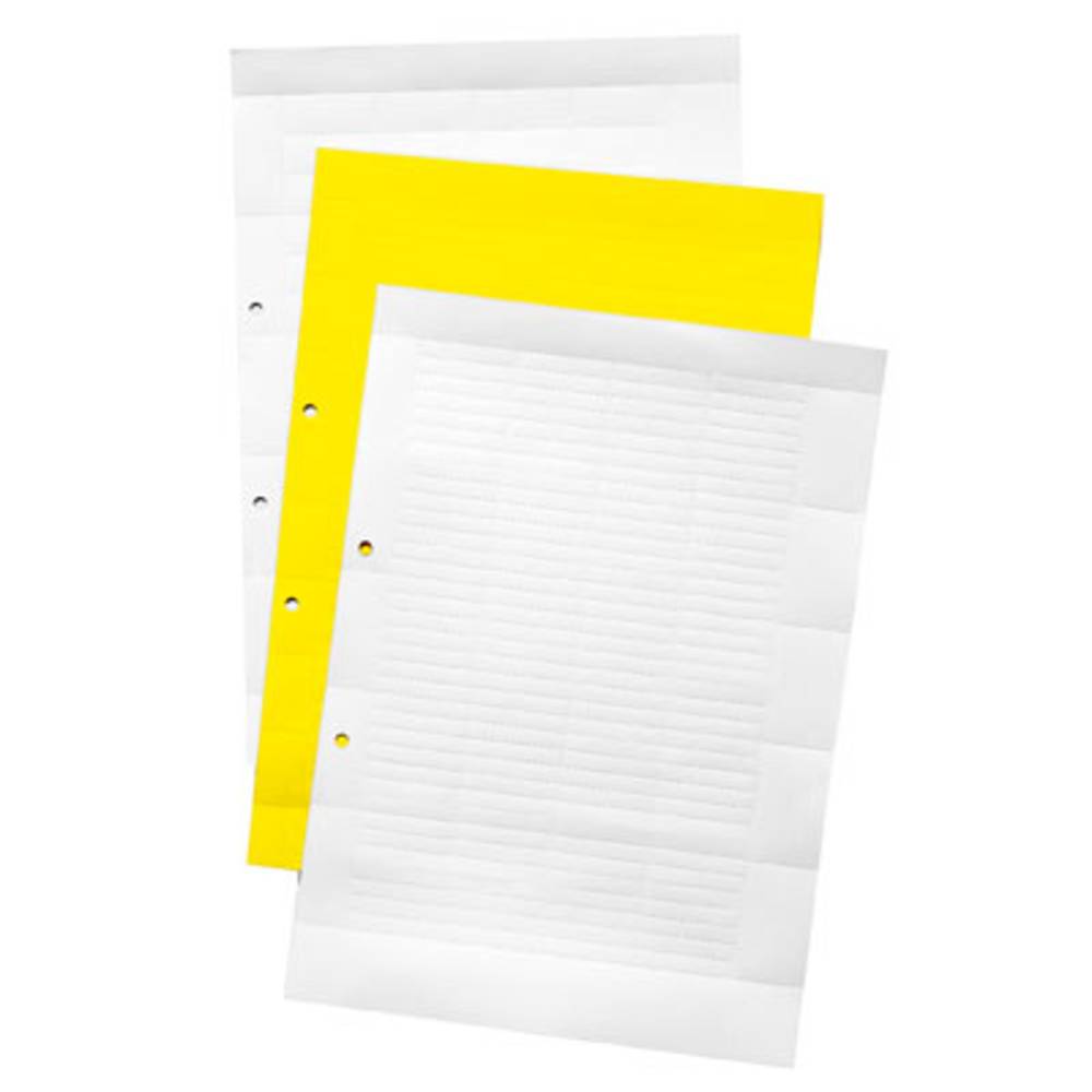 Papieren etiketten, beschrijfbaar, wit, papier 7 x 20 mm