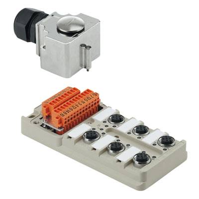 Weidmüller SAI-8-MHD-5P M12 1701253000 Passieve sensor/actorbox M12-verdeler met metalen schroefdraad 1 stuk(s) 