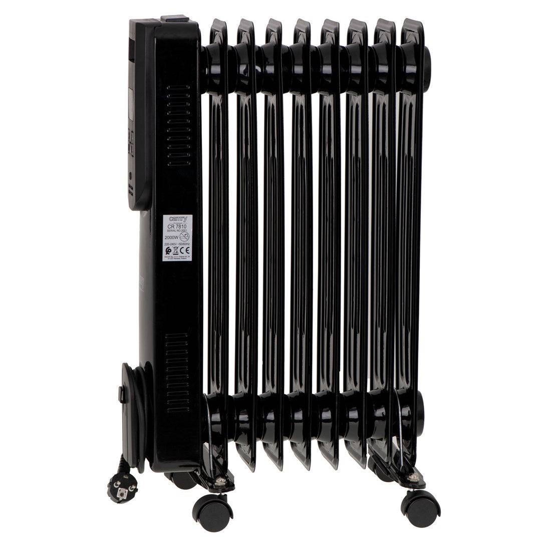 Camry Oliegevulde Kachelradiator 2000W 3 Vermogensniveaus Zwart CR 7810-2