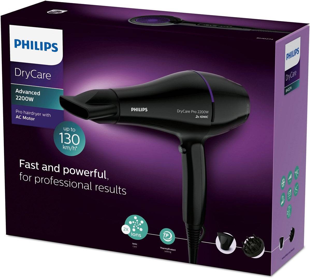 Philips DryCare Föhn 300 mm x 100 mm x 235 mm Model BHD274/00-1