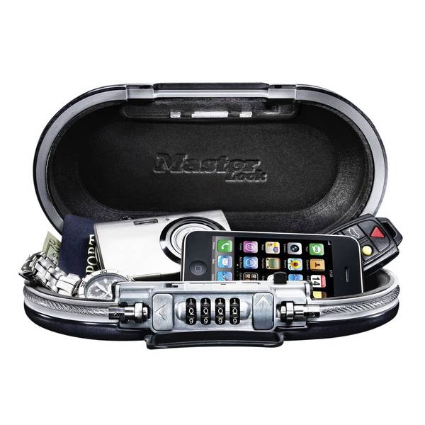 Master Lock 3520190936899  Master Lock -  Kluis safe space combinatieslot en kabel grijs