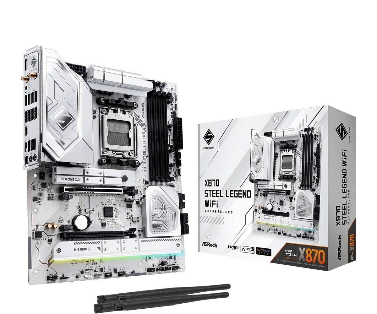 ASRock X870 Steel Legend WiFi ATX AM5 Moederbord USB4 90-MXBPJ0-A0UAYZ-2