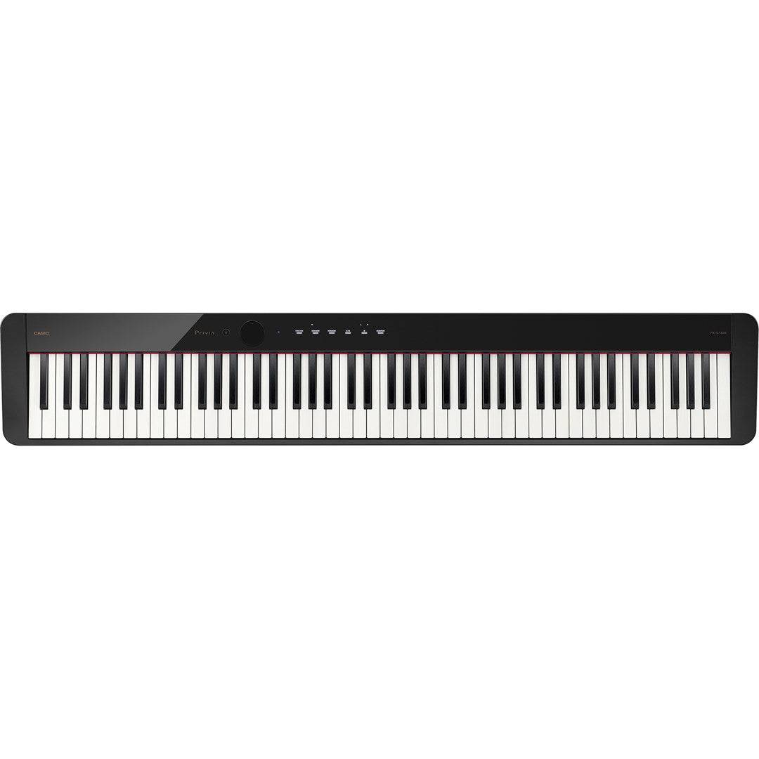 Casio Privia Digitale Piano, Zwart, 88 Toetsen, 192-noten Polyfonie, Model PX-S1100BKC7-0