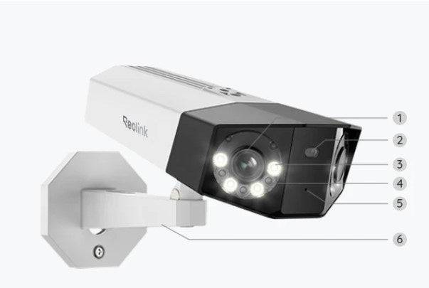 Reolink IP Beveiligingscamera 16MP Dubbele Lens 1130 g 148 x 252 x 160 mm P750-1
