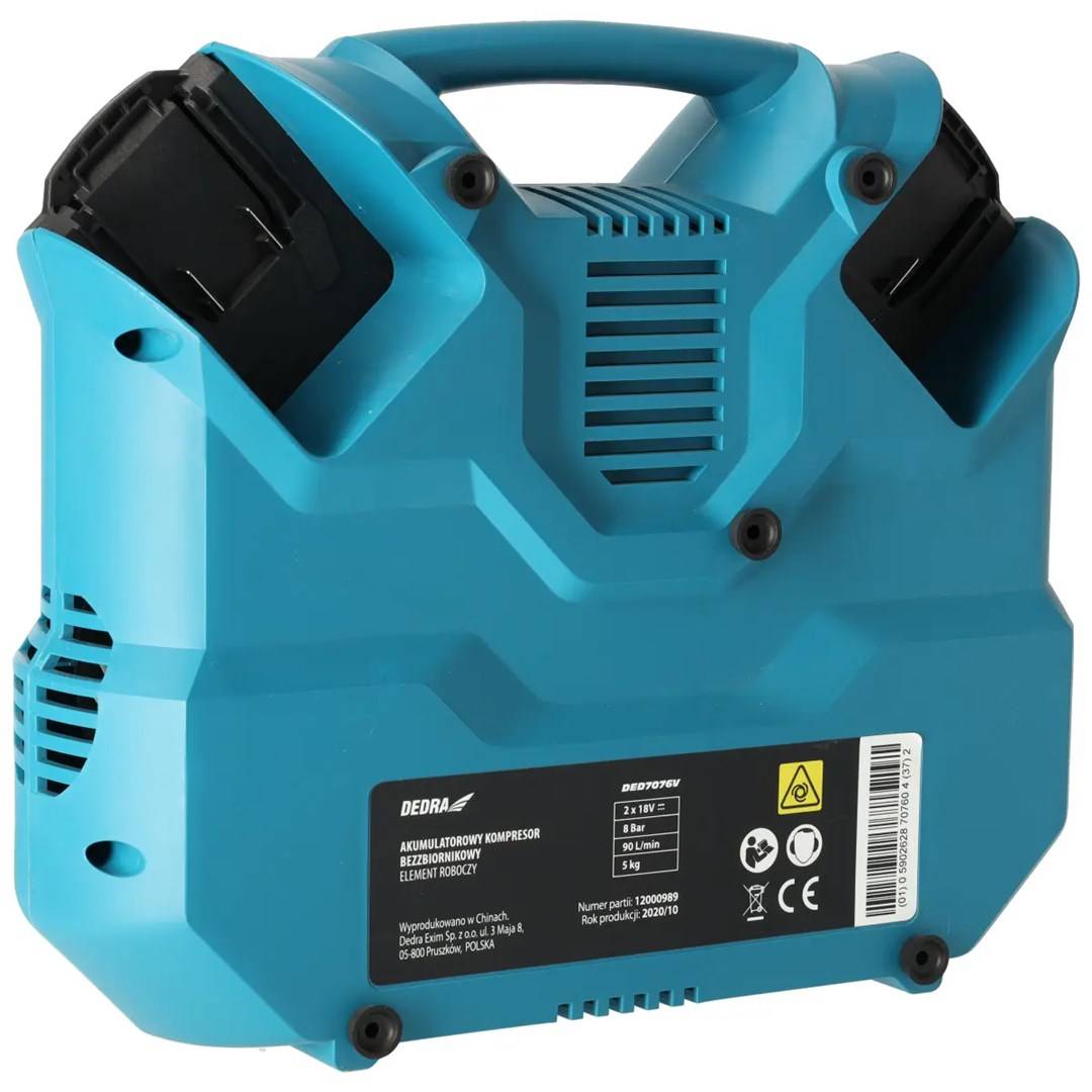 DEDRA Luchtcompressor Draagbaar 5000 g Model DED7076V-2