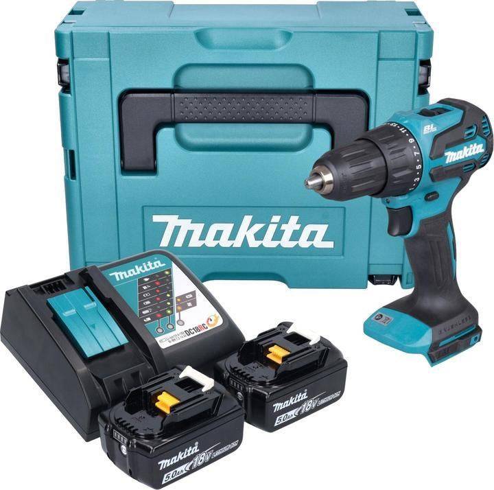 MAKITA Accu Boor-Schroefmachine 18V 2x5Ah DHP490RTJ-0