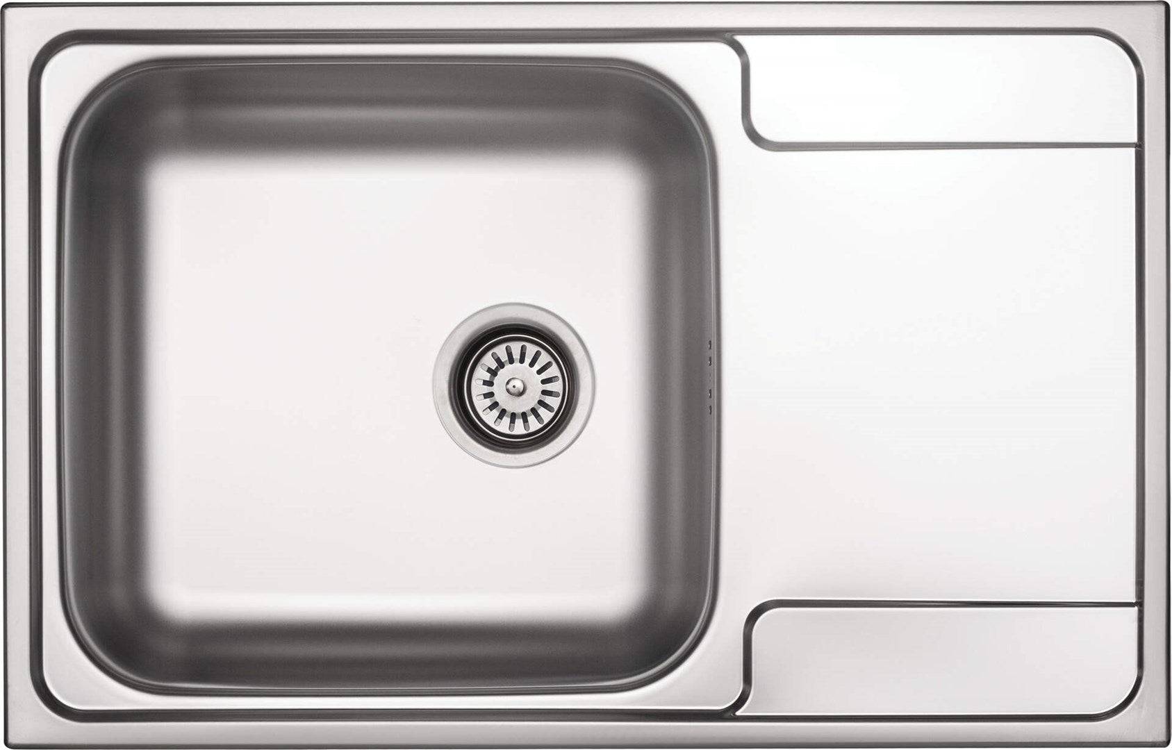 Deante Stalen Spoelbak 1-Bowl met Afvoer-0