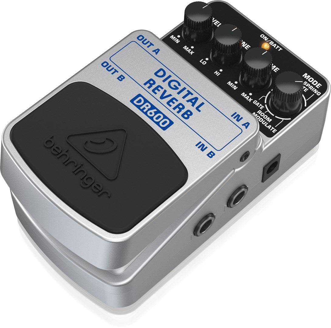 Behringer DR600 Digitale Reverb Effectpedaal Zwart/Zilver-2