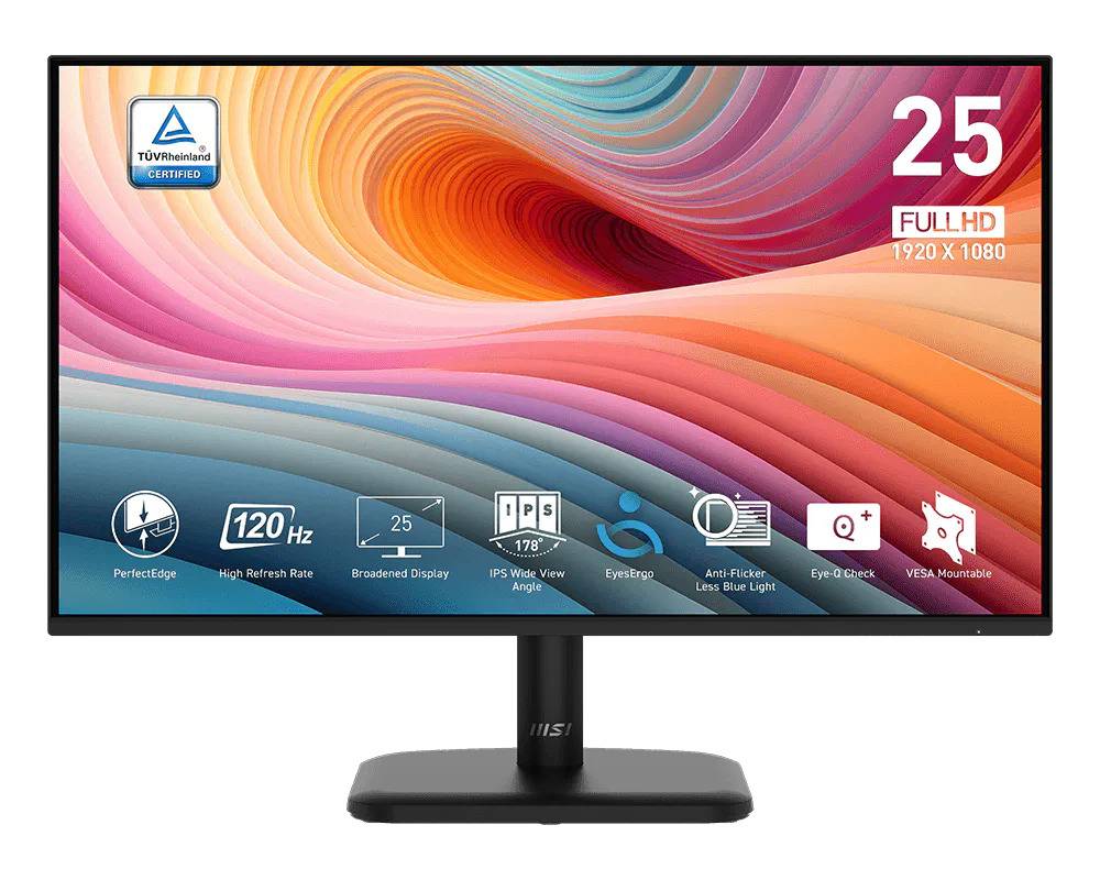MSI PRO MP251LDE E2 LED-Monitor 24.5" (62cm) IPS 120Hz HDMI (9S6-3PD2CM-035)-1