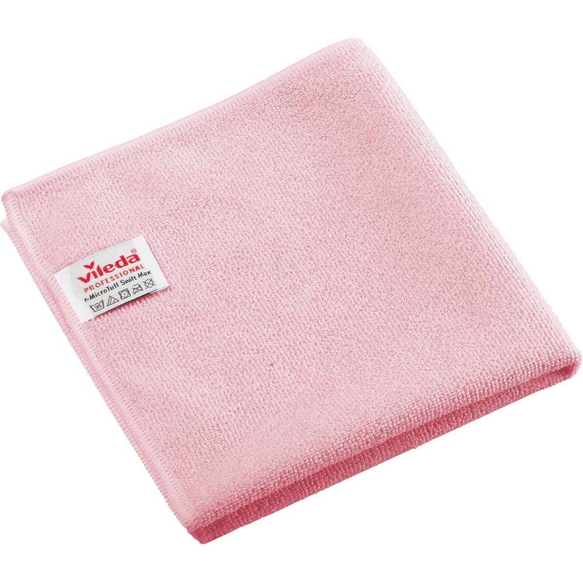Vileda 4023103244481 Vileda - Professional r-MicroTuff Swift Max microvezeldoek, pak van 5 stuks, rood-0