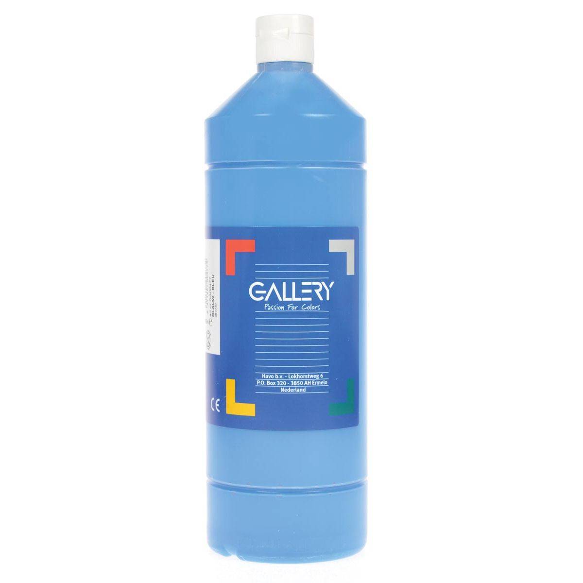 Gallery 5411401004774 Gallery - plakkaatverf, flacon van 1 l, blauw-0