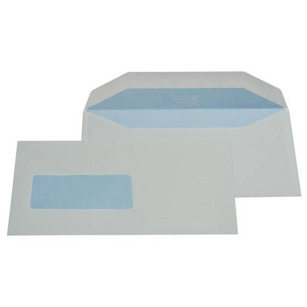 Gallery 5411401170240  Gallery -   enveloppen ft 114 x 229 mm, met venster links (ft 40 x 110 mm), gegomd, doos van 50
