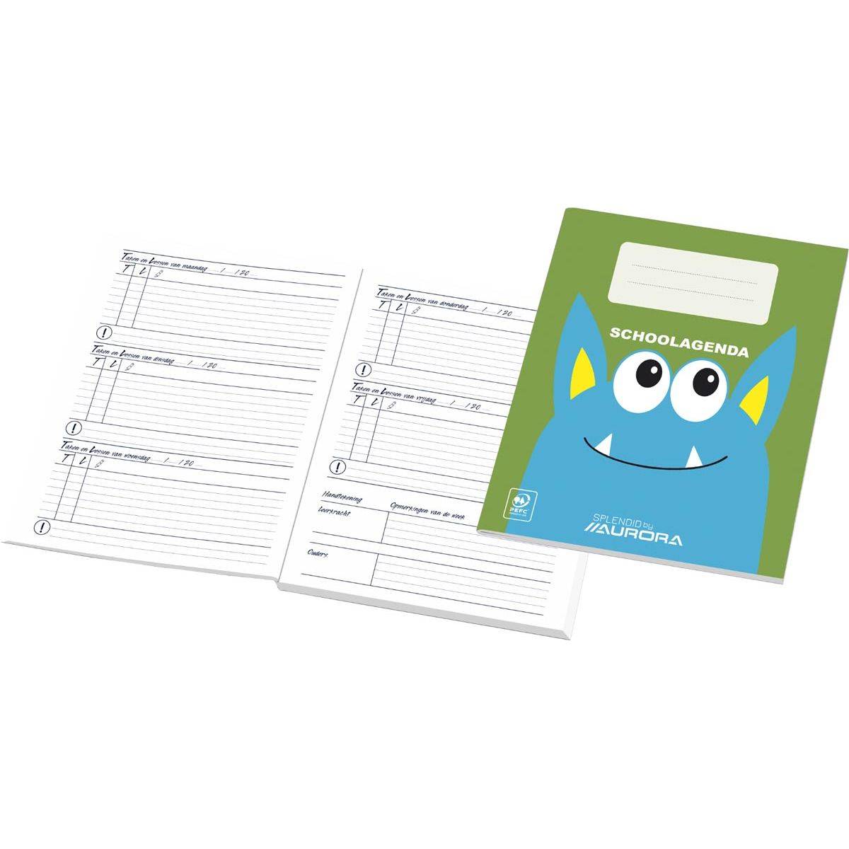 Aurora 5411028060139 Aurora - schoolagenda Nederlandstalig eeuwigdurend-0