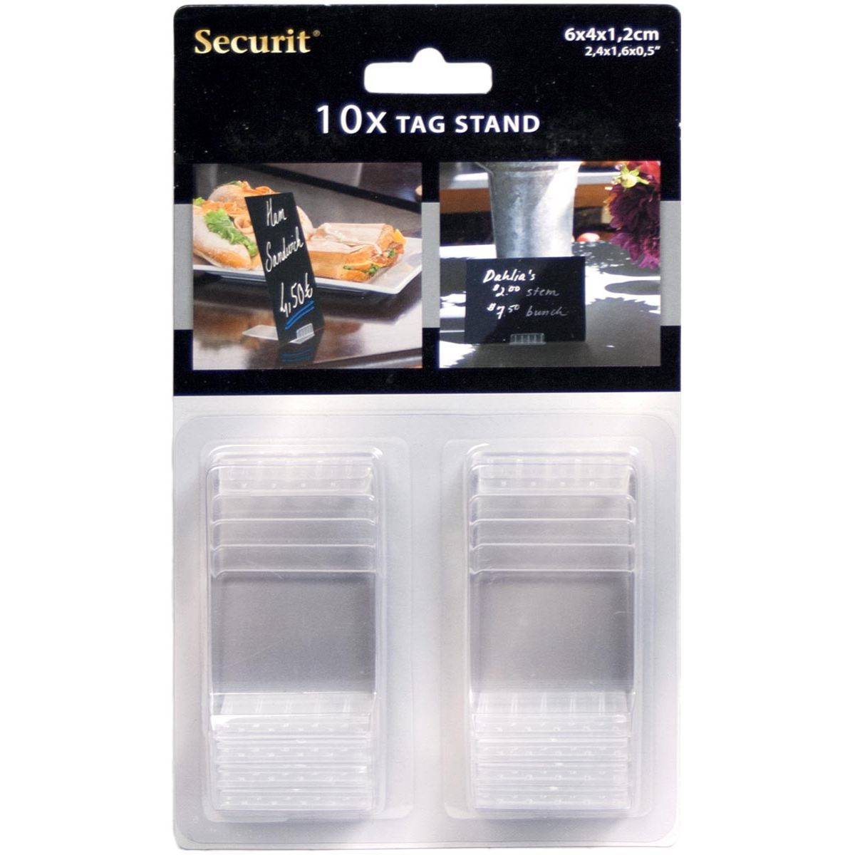 Securit 8718226499820 Securit - krijtbordjes basis, pak met 10 stuks-0