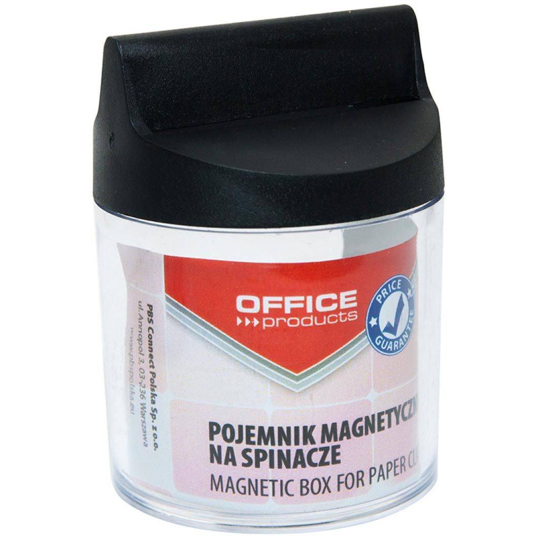 OFFICE products 5901503683989 OFFICE products - papierklemhouder, zonder clips, rond, magnetisch, transparant-0