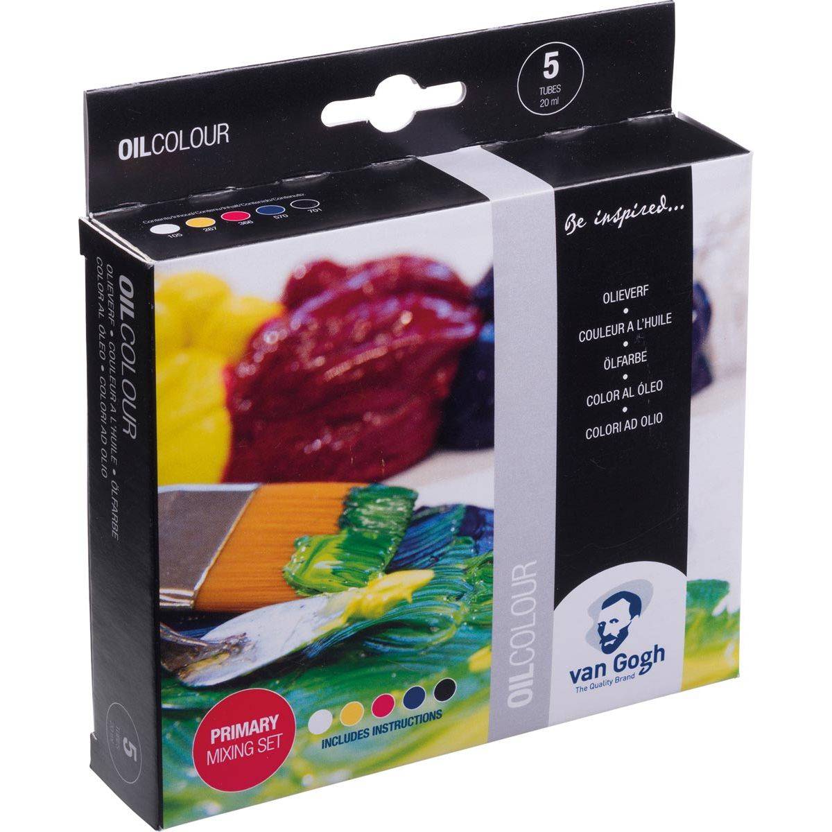 Van Gogh 8712079498443 Van Gogh - olieverf, primaire mengset van 5 x 20 ml-0