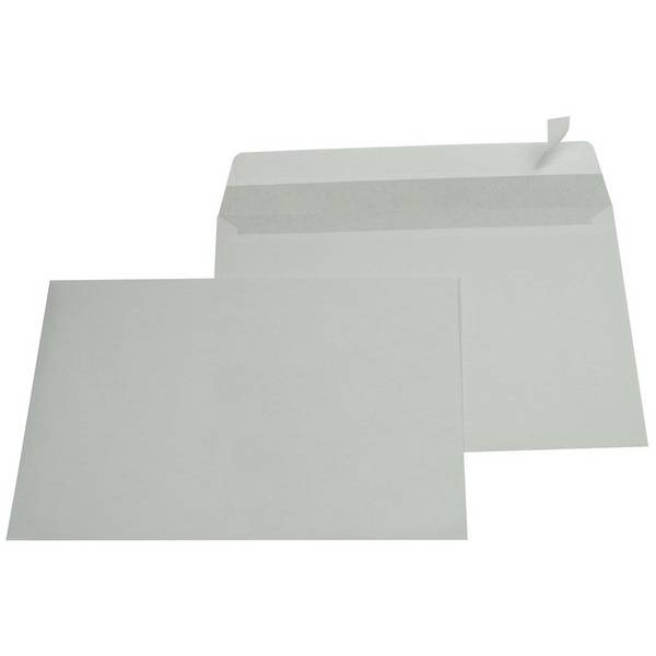 Gallery 5411401170196  Gallery -   enveloppen ft 162 x 229 mm, stripsluiting, binnenzijde grijs, doos van 500 stuks